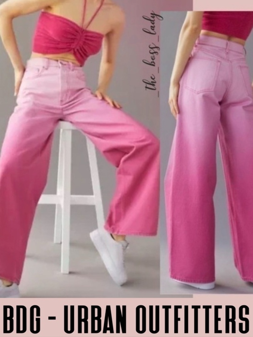 BDG Urban Outfitters ombre jeans 25 skater baggy pants wide leg